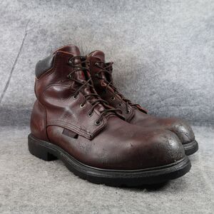 Red Wing Shoes Mens 14 Boot Steel Toe Work EH Leather Supersole Waterproof Brown